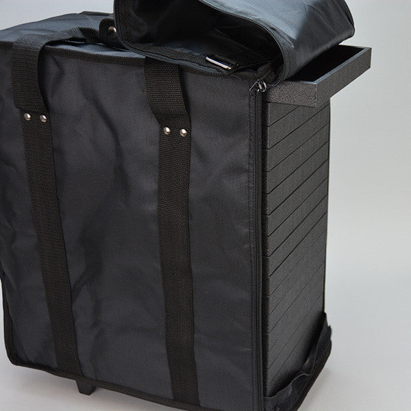 Premium Black Travel Jewelry Case – Salesman Style Carrying Case With Secure Storage