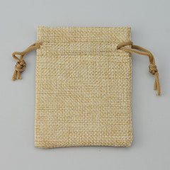 burlap/linen pouches
