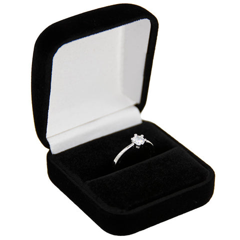 Flocked Ring Box