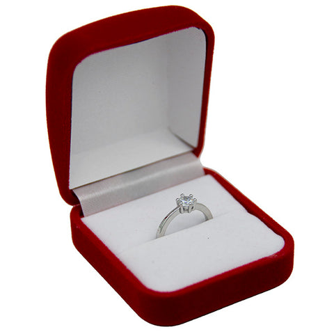 Flocked Ring Box