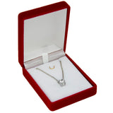 Flocked Pendant or earring Box