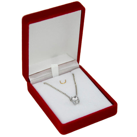 Flocked Pendant or earring Box