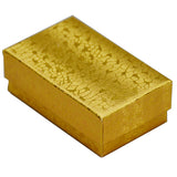 Gold Cotton Filled Box 2 1/2" x 1 1/2" pack of 100