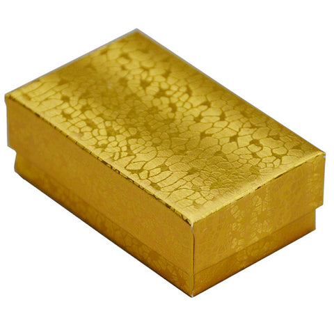 Gold Cotton Filled Box 2 1/2" x 1 1/2" pack of 100