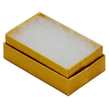 Gold Cotton Filled Box 2 1/2" x 1 1/2" pack of 100