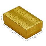 Gold Cotton Filled Box 2 1/2" x 1 1/2" pack of 100