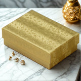Gold Cotton Filled Box 3 1/8" x 2 1/8" pack of 100