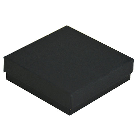 JPB Brand black cotton filled boxes 3" x 3" x 1"