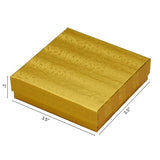 Gold Cotton Filled Box 3 1/2" x 3 1/2" pack of 100