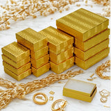 Assorted Sizes Gold Boxes Pack of 40