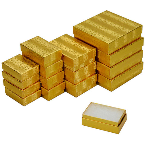 Assorted Sizes Gold Boxes Pack of 40