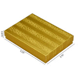 Gold Cotton Filled Box 5 1/4" x 3 3/4" pack of 100