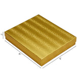 Gold Cotton Filled Box 6" x 5" pack of 100