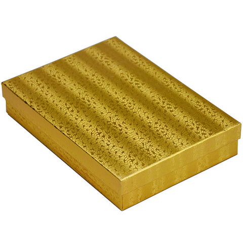 Gold Cotton Filled Box 7" x 5" x Pack of 100