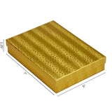 Gold Cotton Filled Box 7" x 5" x Pack of 100
