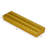 Gold Cotton Filled Box 8" x 2" pack of 100