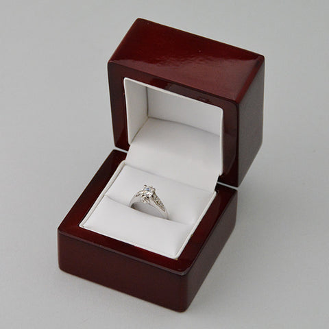 Wood Ring Box - JewelryPackagingBox.com