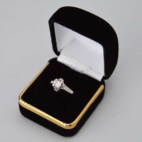 Velvet Ring Box - JewelryPackagingBox.com