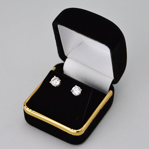 velvet earring box - JewelryPackagingBox.com