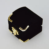 Treasure Chest Earring Box Black - JewelryPackagingBox.com