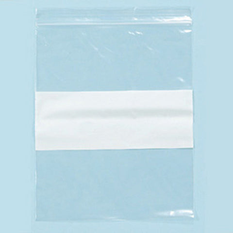 Ziplock bags white block 2"X 3" - JewelryPackagingBox.com