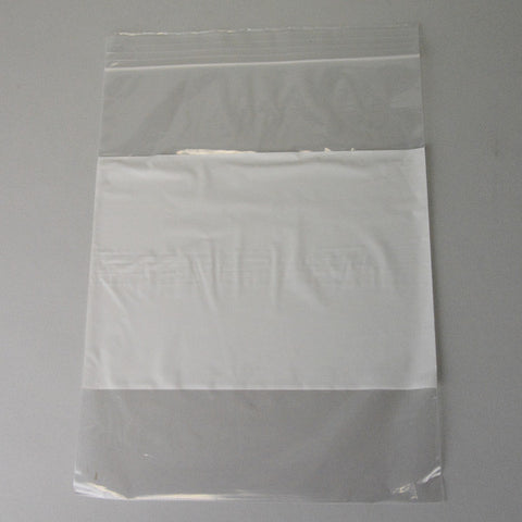 Plastic bag 9" x 12" white block 2 mil. - JewelryPackagingBox.com
