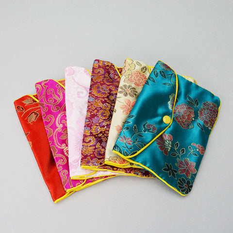 Silk Pouches  5 1/2" x 3 1/2" - JewelryPackagingBox.com