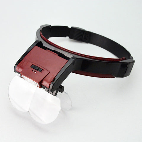 Headband Magnifier with LED light - JewelryPackagingBox.com