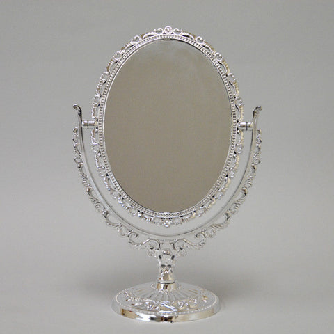 MIRROR 2 SIDED IN SILVER 12" - JewelryPackagingBox.com