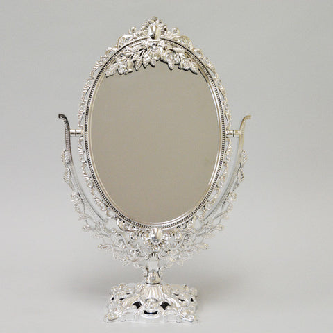 Mirror 2 Sided Silver 16" H - JewelryPackagingBox.com