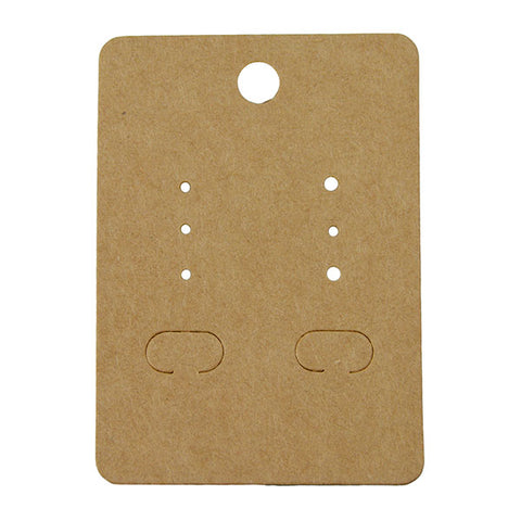 Kraft Paper Earring Card - JewelryPackagingBox.com