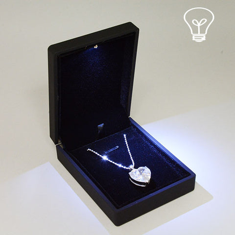 Pendant box with LED light - JewelryPackagingBox.com