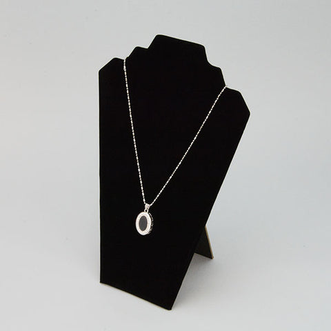 Black velvet necklace display - JewelryPackagingBox.com