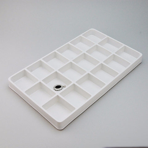 Lot Of Jewelry Case Tray Liners & Inserts - Black Display Pads For Ring Trays, Drawer Organizers