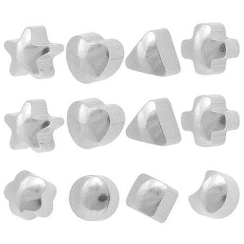 Ear Piercing Stainless Steel in Assorted Shapes - JewelryPackagingBox.com