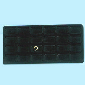 flocked Liner 24 compartments - JewelryPackagingBox.com